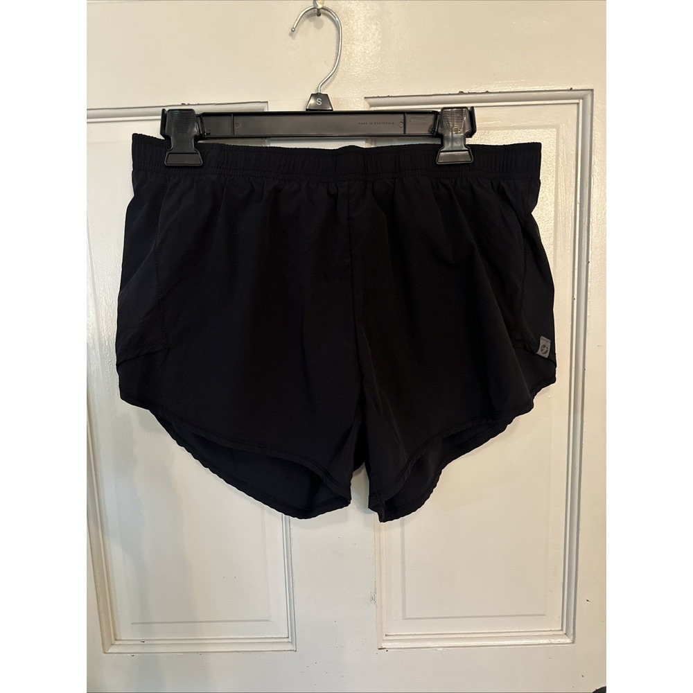 Oiselle Sz 8 Roga Athletic Running Shorts Black 3.5" Inseam Liner Brief Pockets